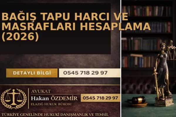 Bağış Tapu Harcı ve Masrafları Hesaplama (2026)